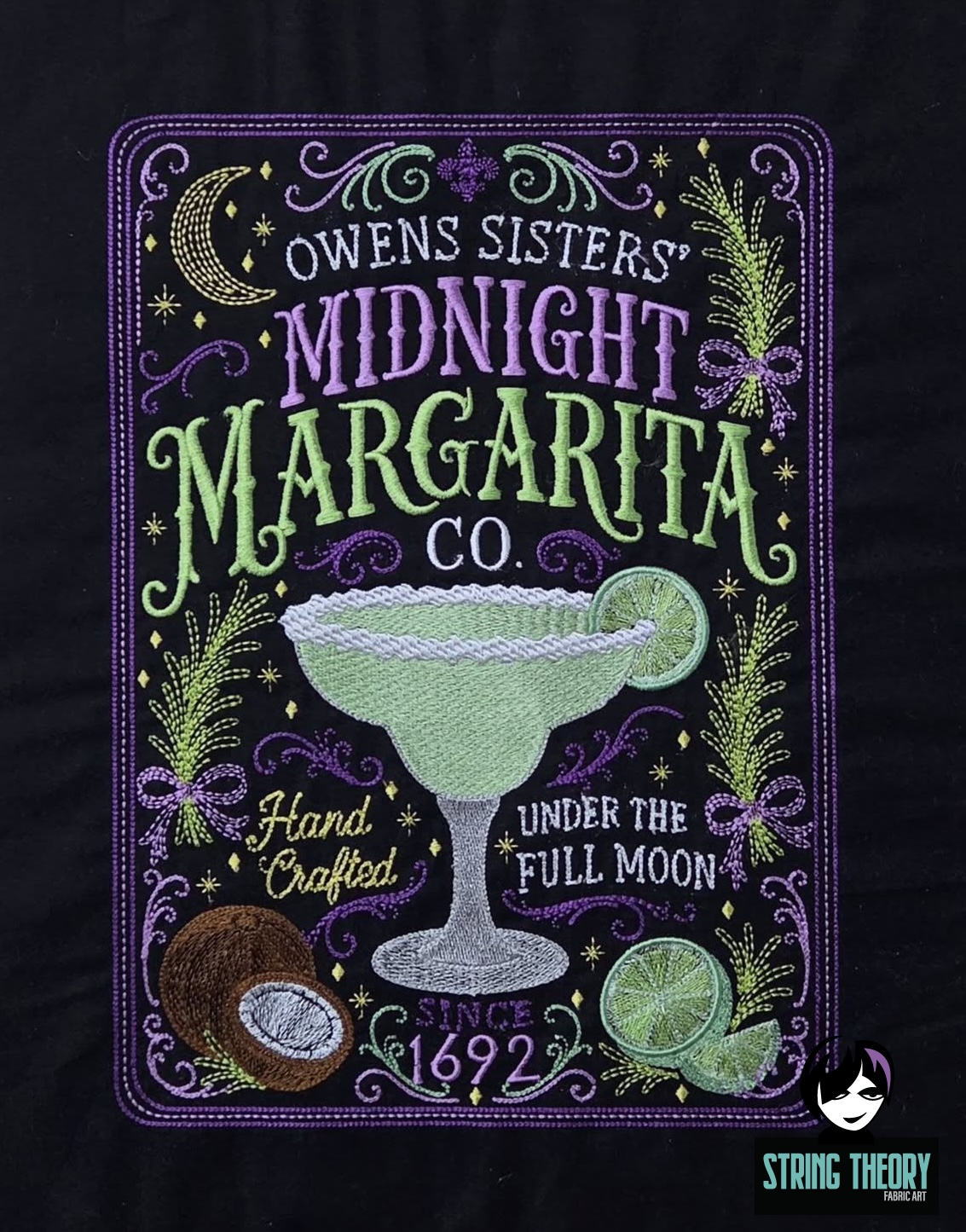 Practical Magic Midnight Margarita Machine Embroidery Design