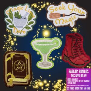 Practical Magic - Patch Set 4 Machine Embroidery Patch Bundle