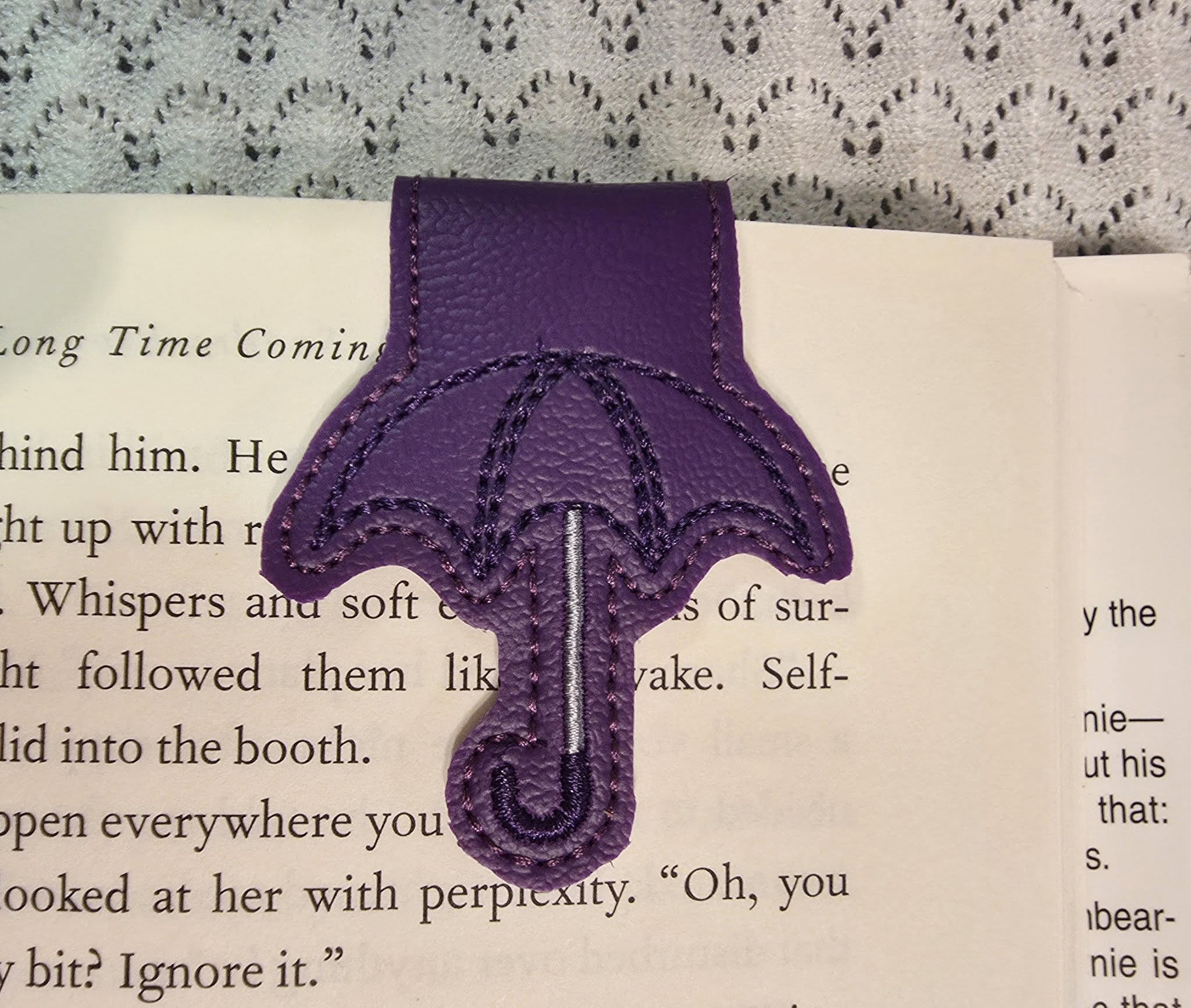 Practical Magic – Umbrella Fold Over Bookmark ITH in the hoop Digital Download for Machine Embroidery Pattern, Design (4x4 Hoop) - Image 4