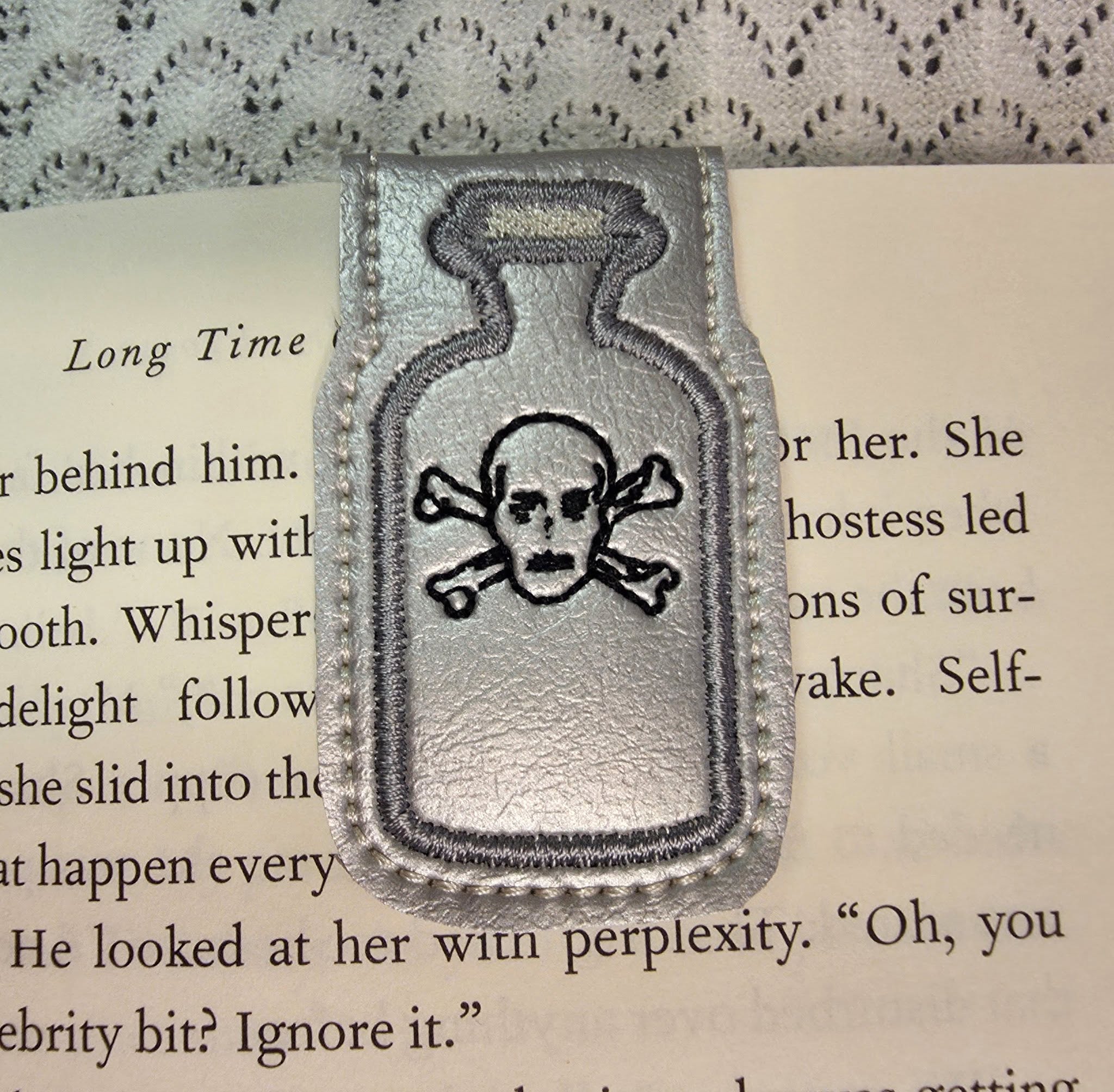 Practical Magic – Poison Bottle Fold Over Bookmark ITH in the hoop Digital Download for Machine Embroidery Pattern, Design (4x4 Hoop) - Image 4
