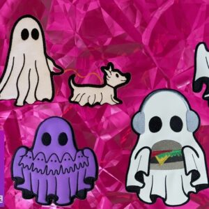 Ghost 8x12 set ITH machine embroidery design Bargain Bundle