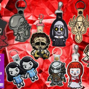 Inspired Horror Chibi Fob Bargain Bundle 1 ITH Machine Embroidery Design