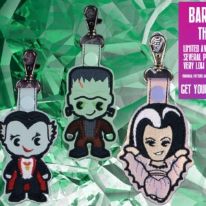 Munster Chibi Fob Bargain Bundle ITH Machine Embroidery design