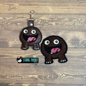 DCC Chibi Sir Rendlegore fob patch ITH machine embroidery design