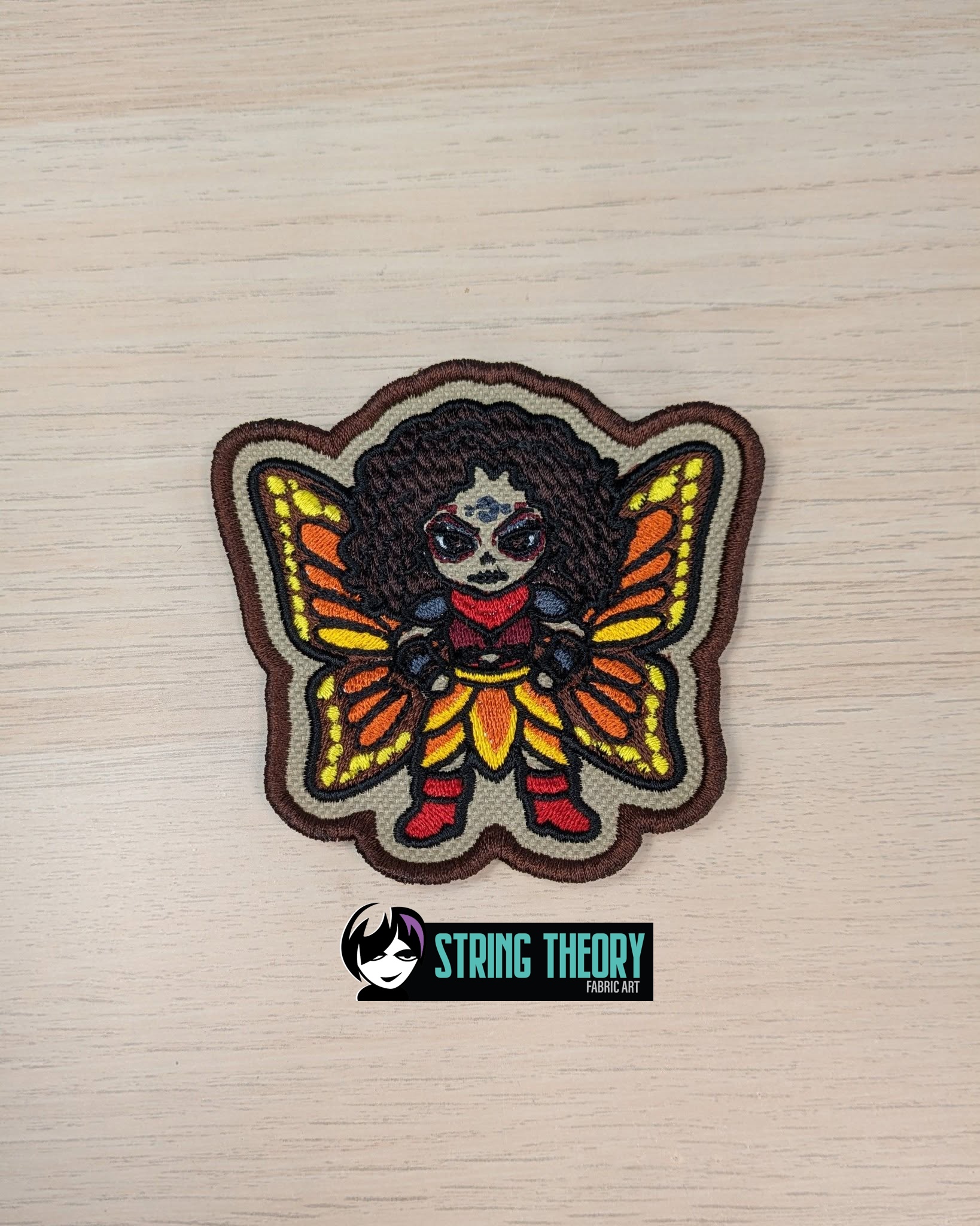 DCC Chibi Imani C fob patch ITH machine embroidery design