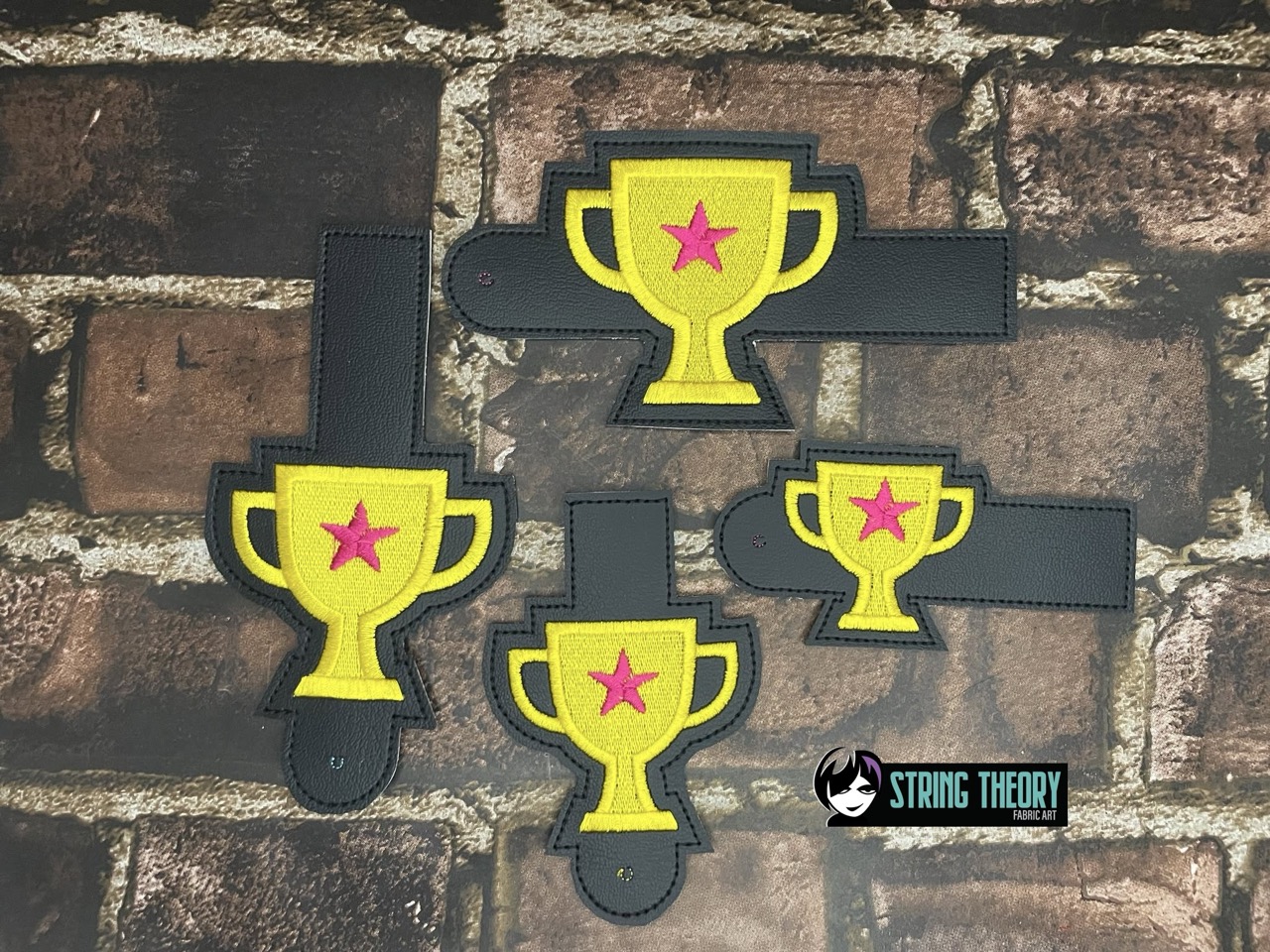 DCC Trophy wallet tabs ITH machine embroidery design