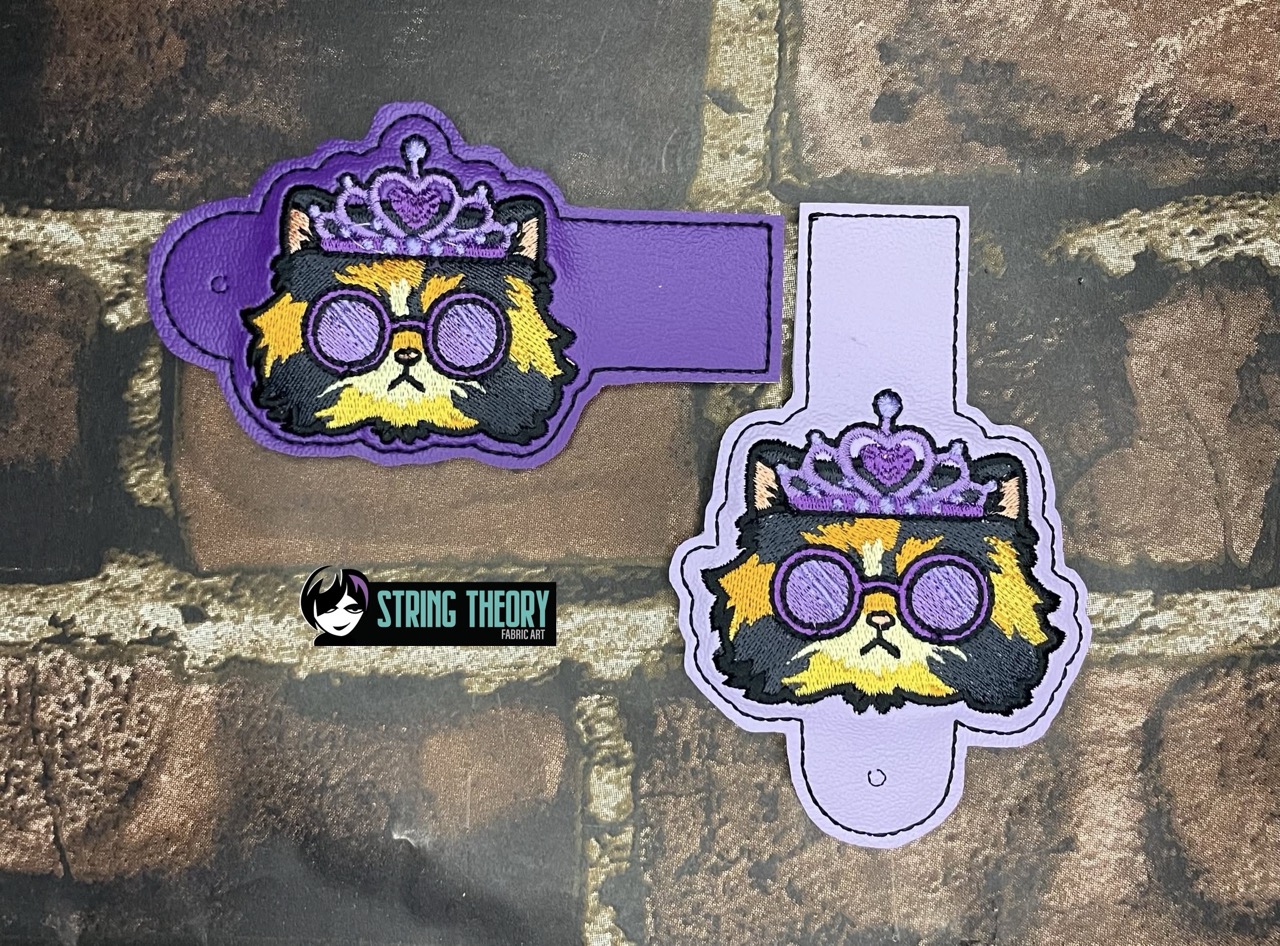 DCC Princess Donut wallet tabs ITH machine embroidery design