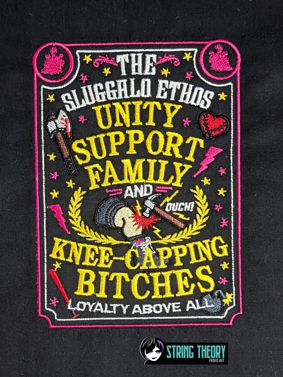 DCC - The Sluggalo Ethos machine embroidery design