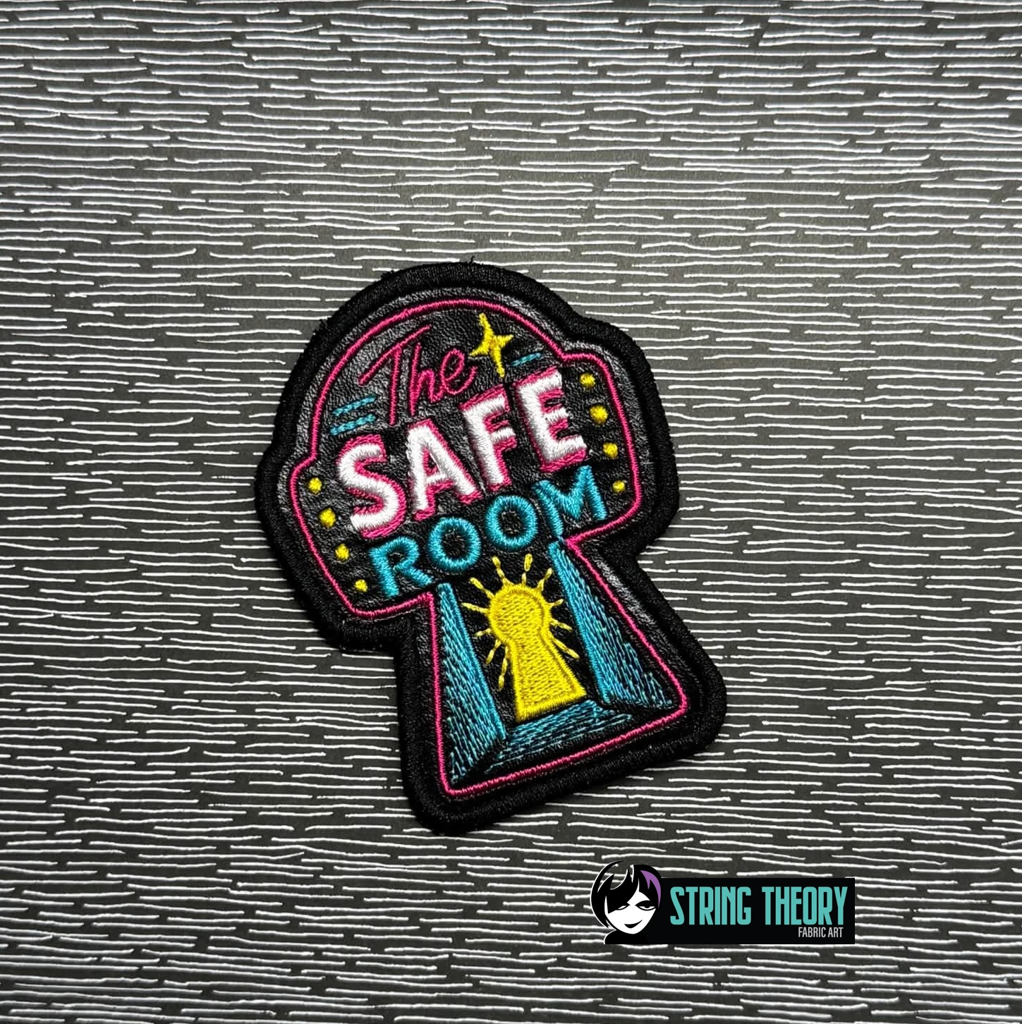 DCC – Safe Room fob patch ITH machine embroidery design