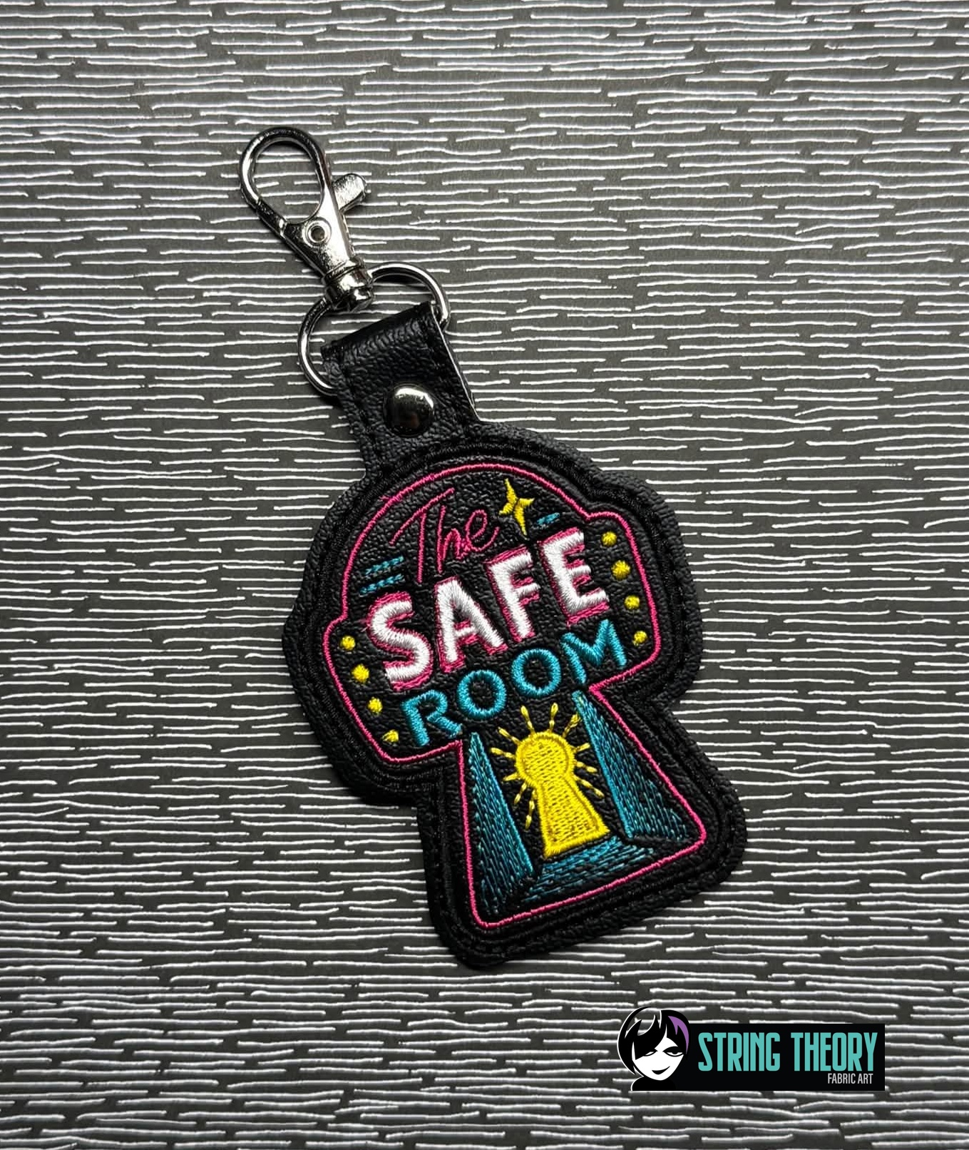 DCC – Safe Room fob patch ITH machine embroidery design