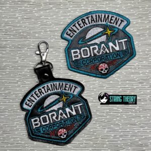 DCC – Borant fob patch ITH machine embroidery design