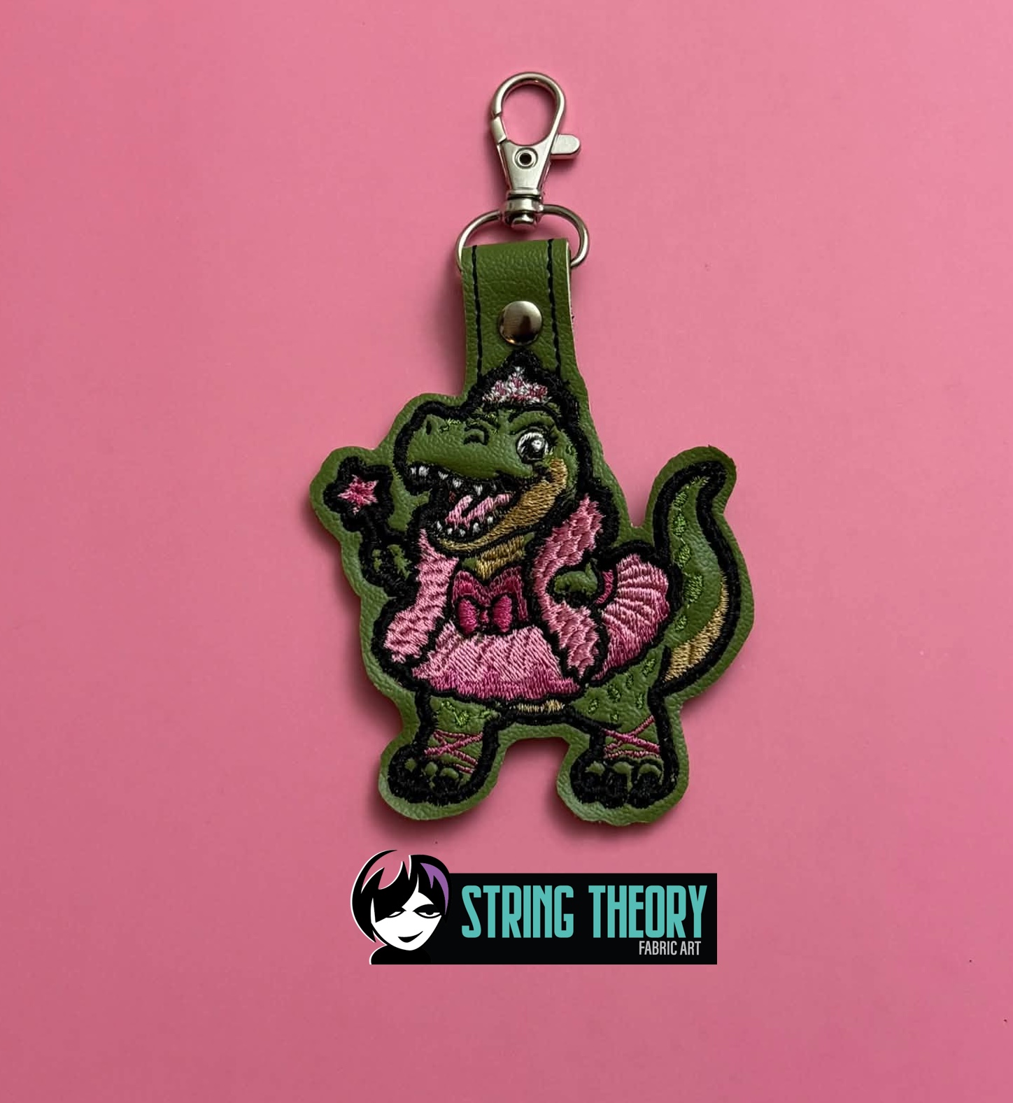 DCC Chibi Big Tina fob patch ITH machine embroidery design