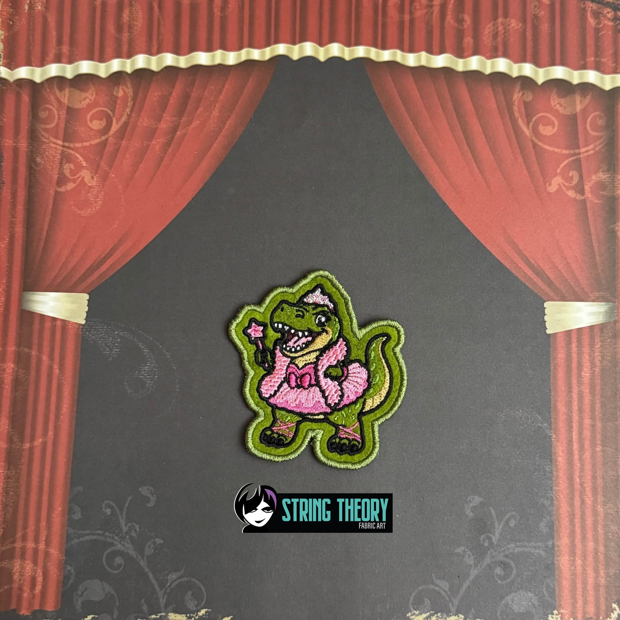 DCC Chibi Big Tina fob patch ITH machine embroidery design