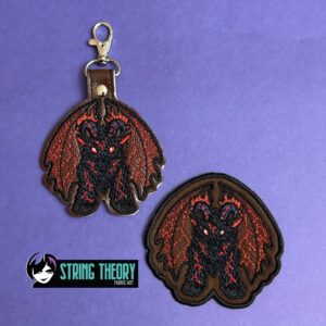 DCC Chibi Bianca fob patch ITH machine embroidery design