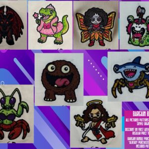 DCC Chibi Crawlers 2 4x4 machine embroidery pattern bundle