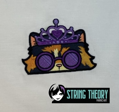 DCC Chibi Princess Donut peeker ITH machine embroidery design