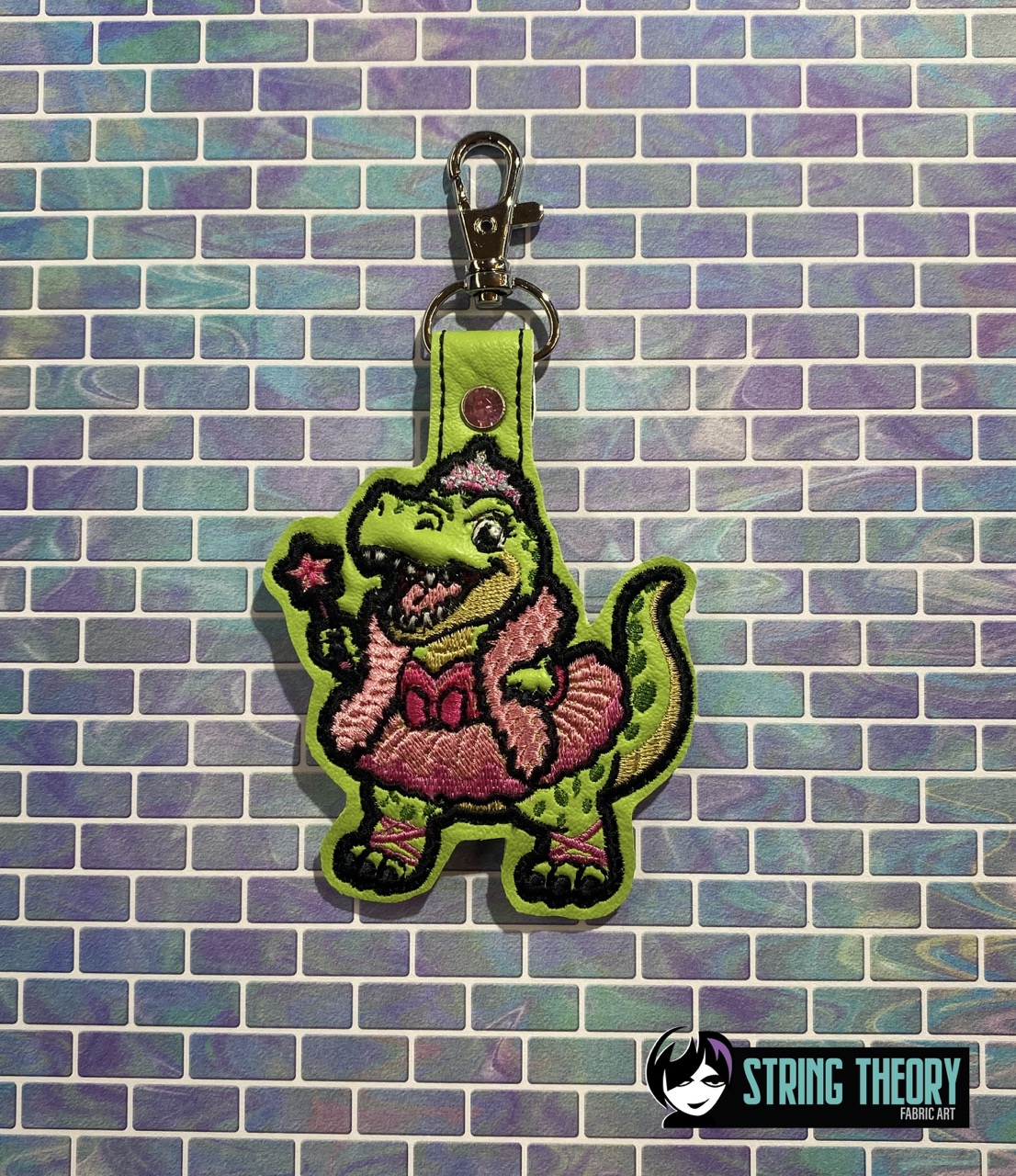 DCC Chibi Big Tina fob patch ITH machine embroidery design