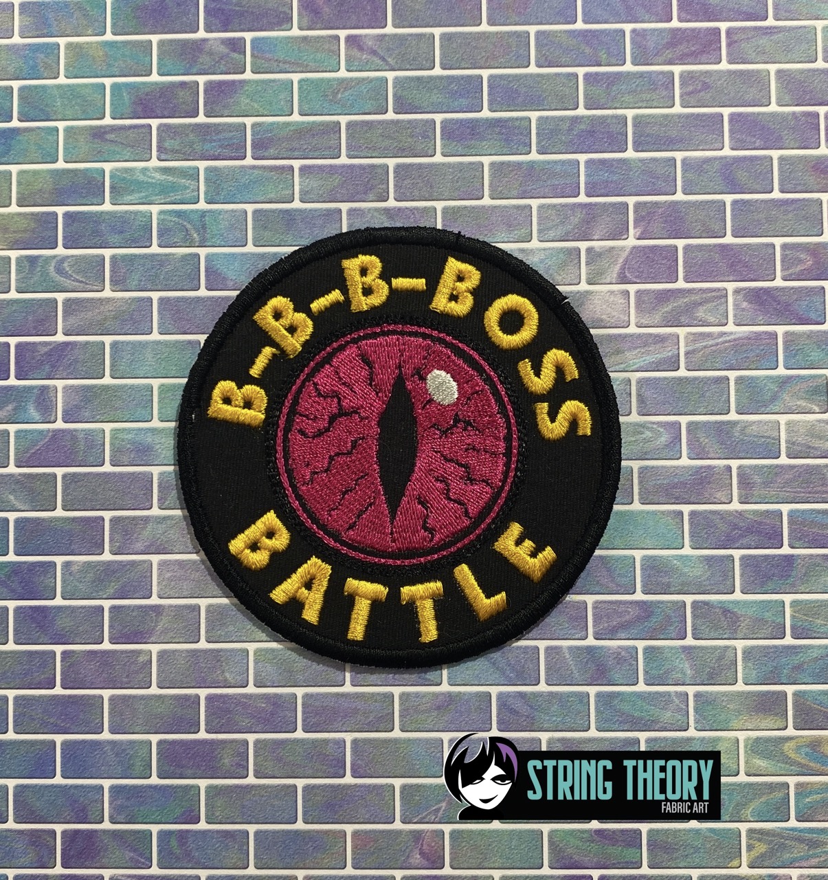 DCC –Boss Battle fob patch ITH machine embroidery design