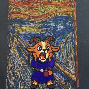DCC Prepotente The Scream machine embroidery design