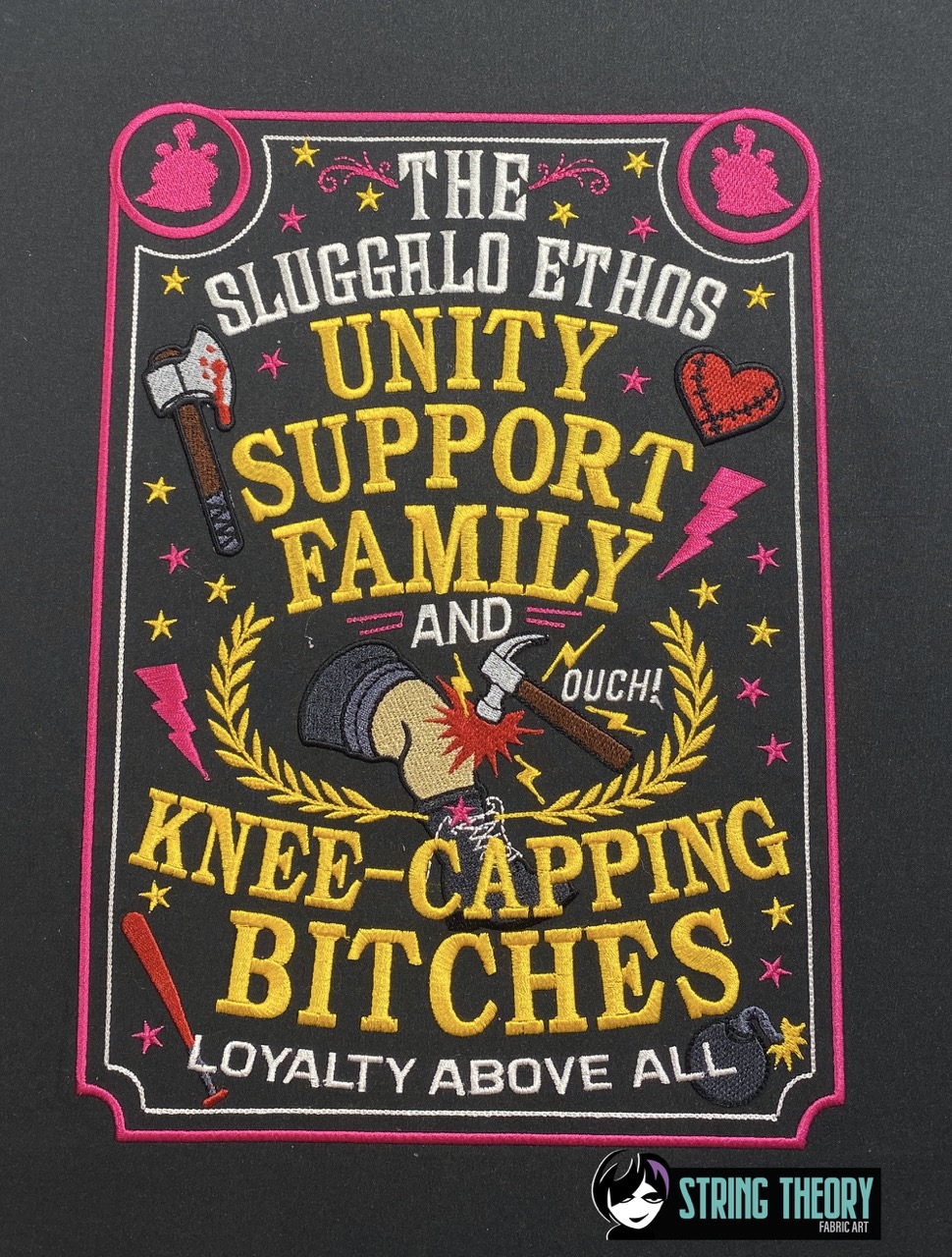 DCC - The Sluggalo Ethos machine embroidery design