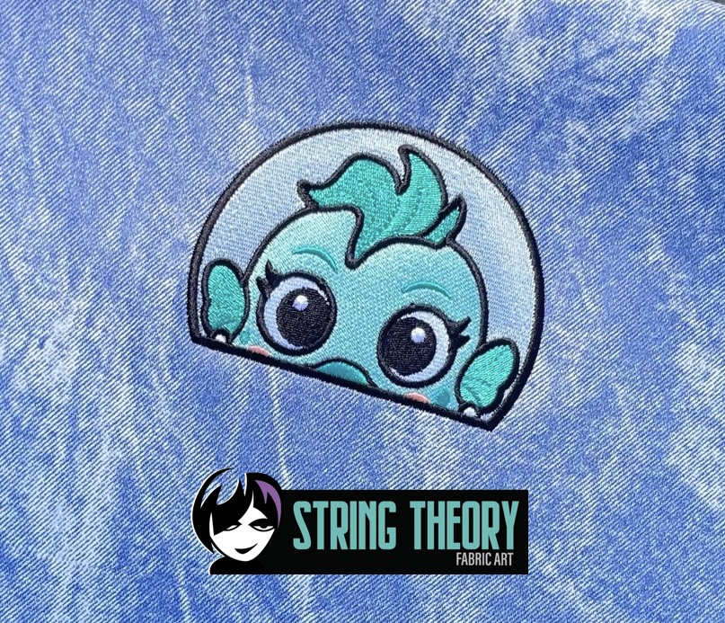 DCC Chibi Zev peeker ITH machine embroidery design