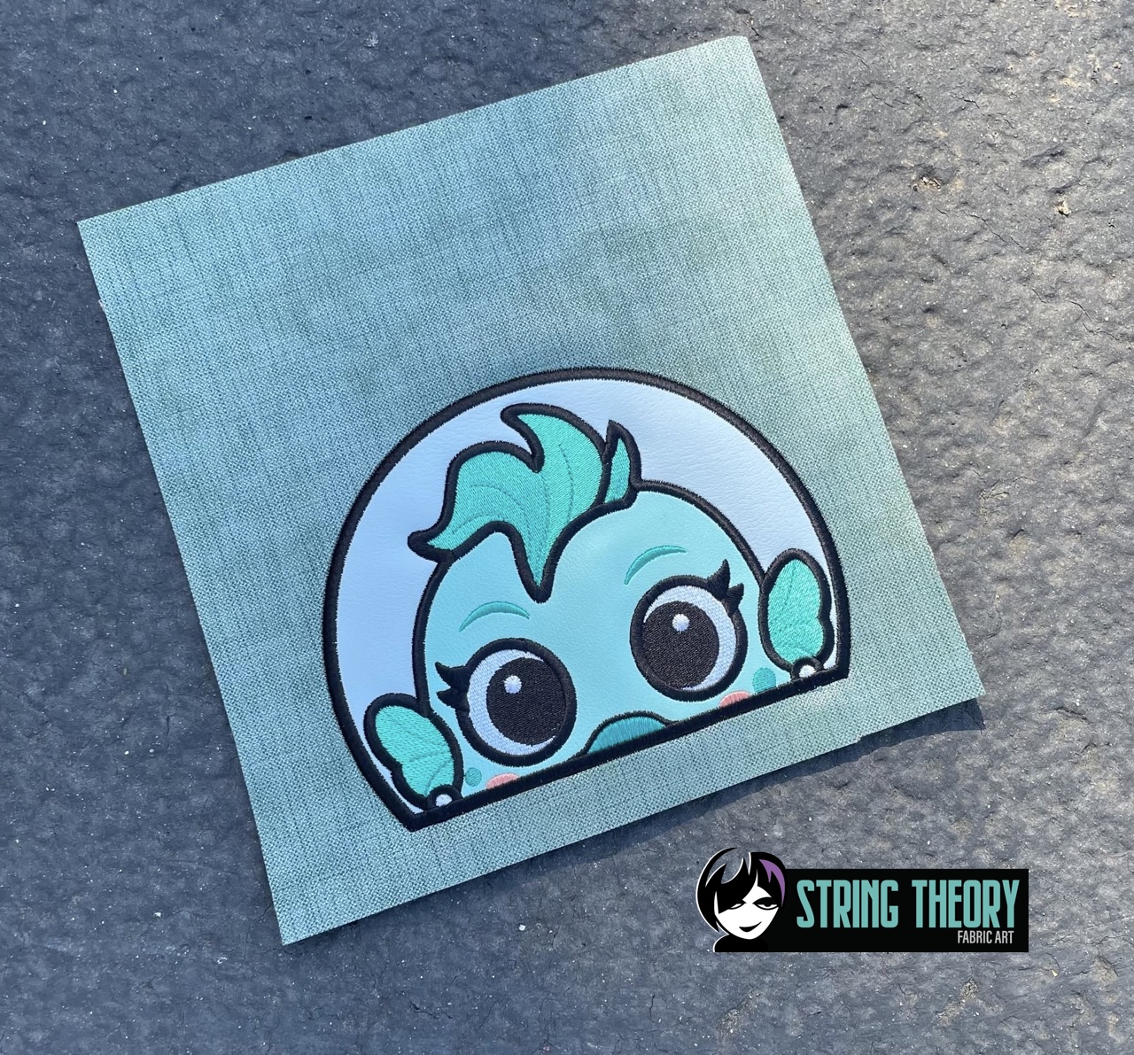 DCC Chibi Zev peeker ITH machine embroidery design