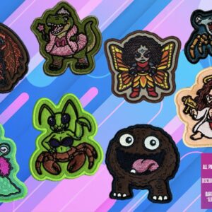 DCC Chibi Crawlers patch ITH machine embroidery pattern bundle 2